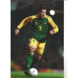 Brett Emerton Australia Signed 10 x 8 inch football photo. Good Condition. All autographs come