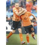 Johnny Heitinga Holland Signed 10 x 8 inch football photo. Good Condition. All autographs come