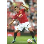 Henrikh Mkhitaryan signed 12x8 colour photo pictured in action for Manchester United. Good