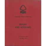 Football Nottingham Forest Football Club Report and Accounts booklet for the year ended 31st May