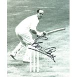 Cricket Brian Close signed 10x8 black and white photo. Dennis Brian Close, CBE (24 February 1931 -