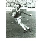 Rugby Union Jpr Williams 10x8 Signed B/W Photo Pictured In Action For Wales . Good Condition. All