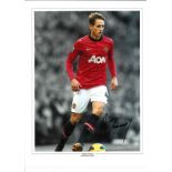 Adnan Januzaj Man United signed 16x 12 colour football photo. Good Condition. All autographs come