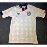 Football England shirt unsigned presented to the vendor personally by the England player Chris