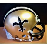 American Football New Orleans Saint vintage replica mini Riddell helmet perfect for the true