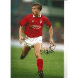 Football Nigel Jemson 12x8 Signed Colour Photo Pictured Playing For Nottingham Forest. Good