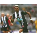 Joelinton signed 10x8 colour photo pictured in action for Newcastle United. Good Condition. All