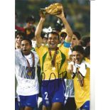 Cafu Brazil Signed 12 x 8 inch football photo. Good Condition. All autographs come with a