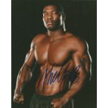 Wrestling Shelton Benjamin signed 10x8 colour photo. Shelton J. Benjamin (born July 9, 1975) is an