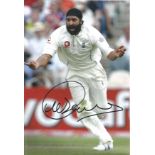 Cricket Monty Panesar signed 12x8 colour photo. Mudhsuden Singh Panesar (born 25 April 1982),