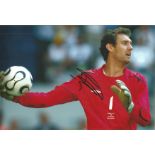 Jens Lehmann Germany Signed 12 x 8 inch football photo. Good Condition. All autographs come with a