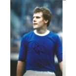 Joe Royle Everton Signed 12 x 8 inch football photo. Good Condition. All autographs come with a