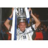 Football Gary Mabbutt signed 12x8 colour photo pictured celebrating with the FA Cup while captain of