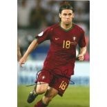Maniche signed 12x8 colour photo pictured in action for Portugal. Good Condition. All autographs