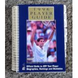 Tennis 1996 player guide Official Guide to ATP tour book signed by 11 players includes Byron