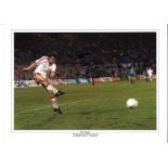 Mark Hughes collage Rotterdam Man United Signed 16 x 12 inch football photo. Good Condition. All