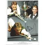 Snooker Ken Doherty signed 12x8 colourised montage photo of the 1997 World Snooker Champion. Good