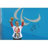 ELLIE SIMMONDS signed Paralympics Swimming 8x12 Photo. All autographs come with a Certificate of