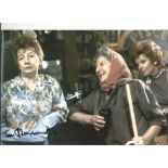 Jean Alexander signed 12x8 colour photo as her character Hilda Ogden in Coronation St. All