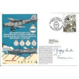 Captain W F N Gregory-Smith and Lt Colonel A C Newson signed RNSC(5)6 cover commemorating the 45th