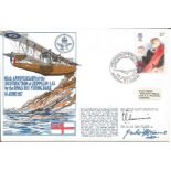 Group Captain G E Livock and Sqn Ldr G F Hyams signed RNSC(3)17 cover commemorating the 65th