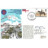 Rear Admiral A F Pugsley and Major General J L Moulton signed RNSC(2)22 cover commemorating the 35th