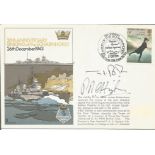Rear Admiral P R C Higham and Cdr J I Redrobe signed RNSC13 cover commemorating the 30th Anniversary