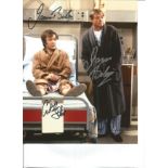 James Bolam and Christopher Strauli 10x8 signed colour photo pictured in their roles in the hit tv