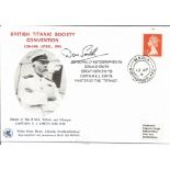 Donald Smith signed British Titanic Society convention cover. All autographs come with a Certificate