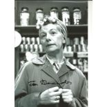 Jean Alexander signed 12x8 black and white photo as her character Hilda Ogden in Coronation St.