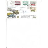 1983 Motor Cards official FDC RFDC15, with BFPS1789 special postmark. Signed by Dr Tanner and J