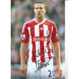 Mathew Upson Stoke Signed 10 x 8 inch football photo. All autographs come with a Certificate of