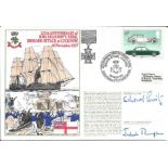 D Day Rear Admiral E F Gueritz and Brigadier J H A Thompson signed RNSC(3)20 cover commemorating the