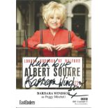 Carry on actress Barbara Windsor signed 6 x 4 inch colour Eastenders promo photo. All autographs