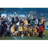 JOHN LUKIC 1989, football autographed 12 x 8 photo, a superb image depicting Lukic and his Arsenal
