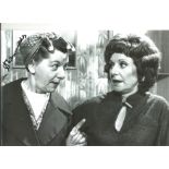 Jean Alexander signed 12x8 black and white photo as her character Hilda Ogden in Coronation St.