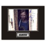 Stunning Display! The Walking Dead Madison Lintz hand signed professionally mounted display. This