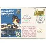 Rear Admiral J Lee-Barber and Commander P F Cole signed RNSC23 cover commemorating the 35th