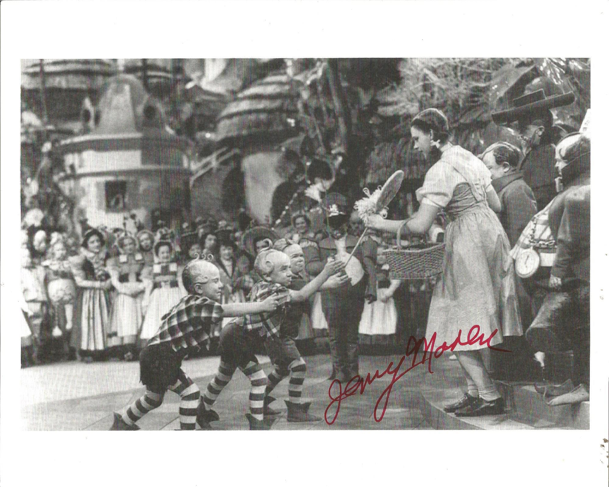 Jerry Maren signed 10x8 b/w photo as a Munchkin the Wizard of Oz. All autographs come with a