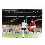 GEOFF HURST signed 1966 England World Cup Final 12x16 Print. All autographs come with a