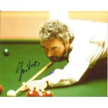 John Virgo Snooker signed 8x10 colour photo. All autographs come with a Certificate of Authenticity.