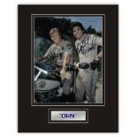 Stunning Display! CHiPs dual hand signed professionally mounted display. This beautiful display