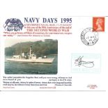 Commanding Officer HMS Montrose signed 1995 Navy Days cover. All autographs come with a