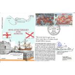 Commander D A Lewis and Captain C J S Craig signed RNSC(5)11 cover commemorating the 400th