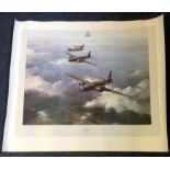 Dambuster Bill Townsend World War Two Print 24x20 titled Wellington by the artist Robert Taylor