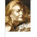 Shirley Eaton signed James Bond Goldfinger colour 10 x 8 inch photo, rare she has added screen