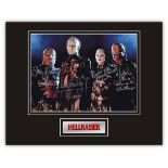 Stunning Display! Hellraiser Hellbound multi signed professionally mounted display. This beautiful