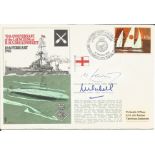 Lord Lewin and H P K Mitchell signed RNSC22 cover commemorating the 70th Anniversary of the