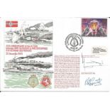 Lieut Comdr W J Diggle and Lieut R M Gent signed RNSC(4)2 cover commemorating the 40th anniversary