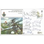 Multiple signed cover RAF FF19 60th Anniversary of the First Royal Air Force Pageant. Signatures